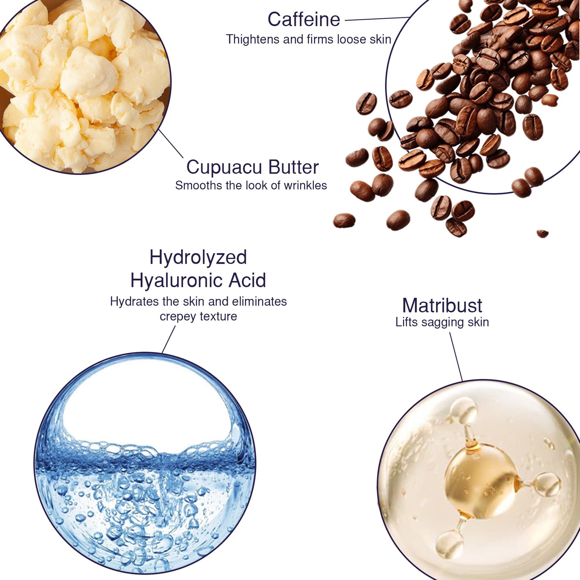 Tighten & Lift Neck Cream Natural Ingredients Dermatologically Tested Cupuacu Butter Caffeine Hyalyronic Acid Matribust